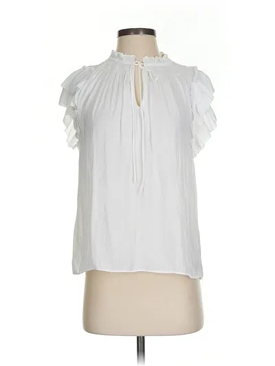 Pre-owned Current Air Sleeveless Blouse In White
