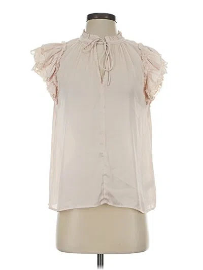 Pre-owned Current Air Sleeveless Blouse In White