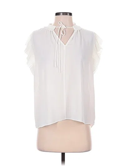 Pre-owned Current Air Sleeveless Blouse In White