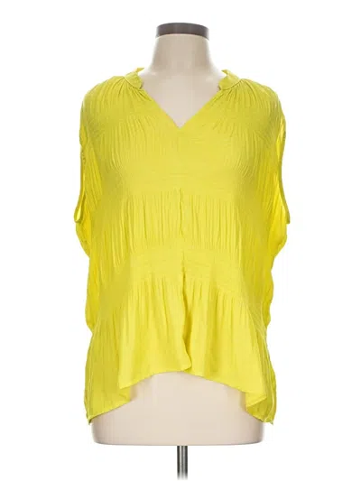 Pre-owned Current Air Sleeveless Blouse In Yellow