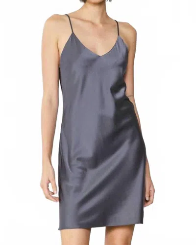 Current Air Slip Mini Dress In Cement Grey In Gray