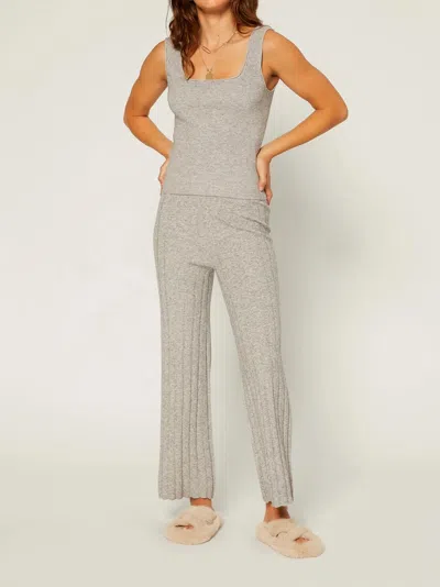 Current Air Sweater Knit Pants In Grey Melange