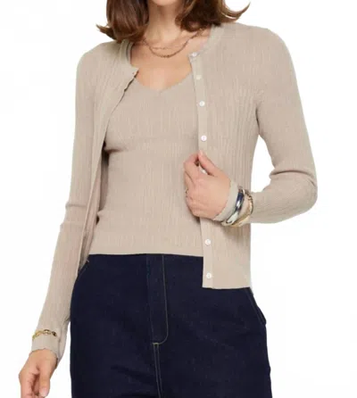 Current Air Sweater Twin Set In Taupe In Gray