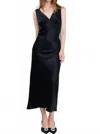 Current Air Sweetheart Midi Dress In Black In Black