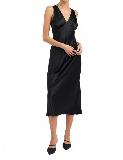 Current Air Sweetheart Midi Dress In Black