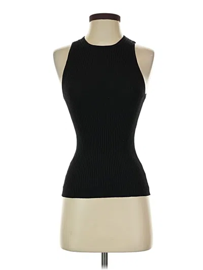 Pre-owned Current Air Tank Top Black Halter Neckline Tops