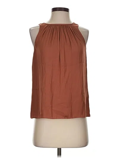 Pre-owned Current Air Tank Top Brown Halter Neckline Tops