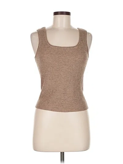 Pre-owned Current Air Tank Top Brown Strapless Neckline Tops