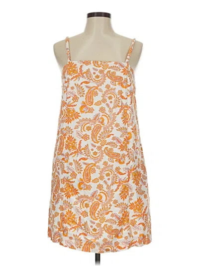 Pre-owned Current Air Tank Top Orange Halter Neckline Tops