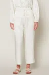 CURRENT AIR TEXTURED ANKLE PANT IN IVORY