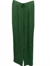 Current Air Women's Pleating Detail Pants In Green In Green