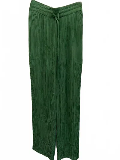 Current Air Women's Pleating Detail Pants In Green