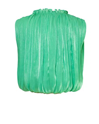 Current Air Women's Sleeveless Shirred Top In Green