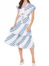 Current Air Women's Solline Shirt Dress In Multi In White