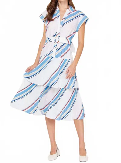 Current Air Women's Solline Shirt Dress In Multi In White