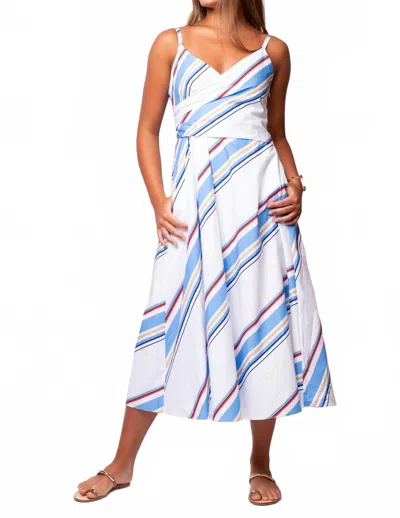 Current Air Women's Solline Wrap Dress In Multi In White