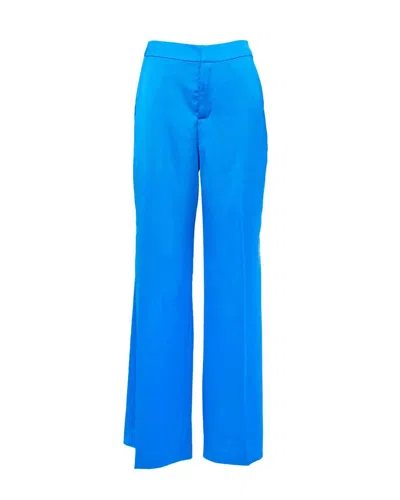 Current Air Women's Wide Leg Trousers In Neon In Blue