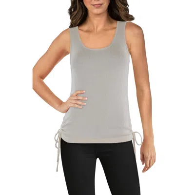 Current Air Womens Ruched Terry Cloth Tank Top In Multi