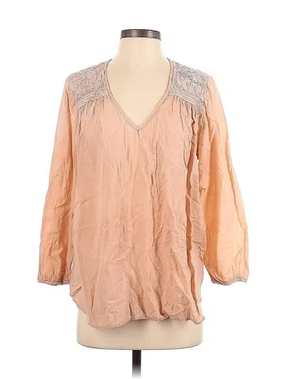 Pre-owned Current Elliott 3/4 Sleeve Blouse