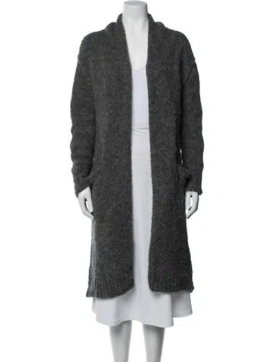 Pre-owned Current Elliott Alpaca Jacket In Gray