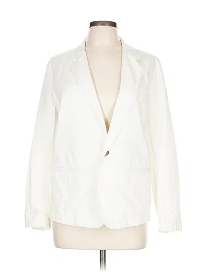 Pre-owned Current Elliott Blazer Jacket In White