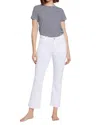 Current Elliott Current/elliott The Boulevard Optic White Bootcut Jean In White