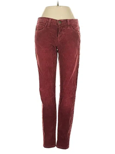 Pre-owned Current Elliott Casual Pants In Burgundy