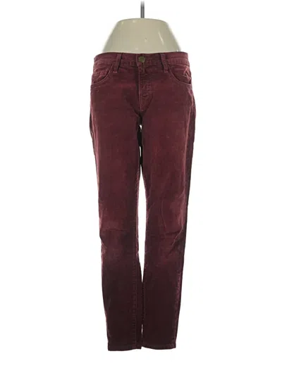 Pre-owned Current Elliott Casual Pants In Burgundy