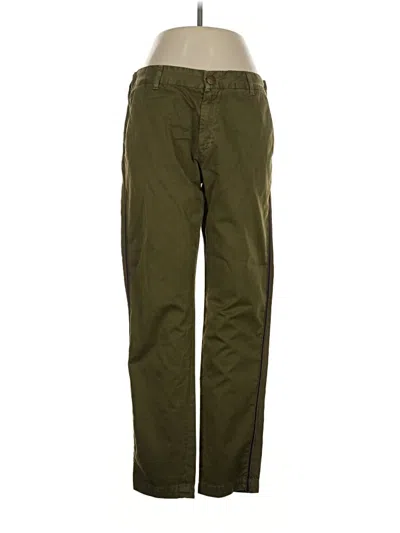 Pre-owned Current Elliott Casual Pants In Green