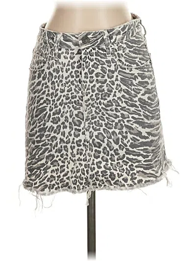 Pre-owned Current Elliott Casual Skirt In Gray