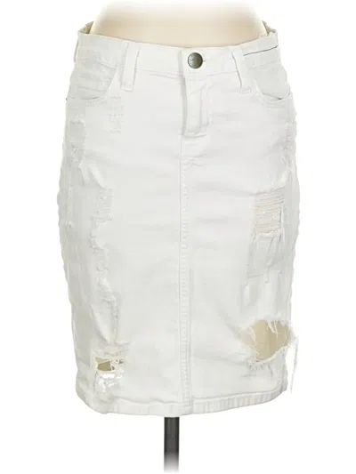 Pre-owned Current Elliott Casual Skirt In White