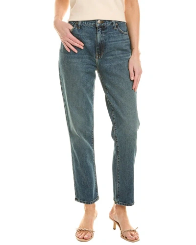 Current Elliott Current/elliott Mom Jean Crescent Straight Leg Jean In Blue