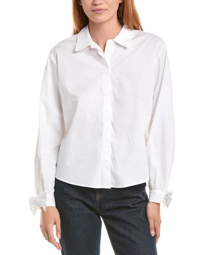 Current Elliott Current/elliott Poplin Shirt In White