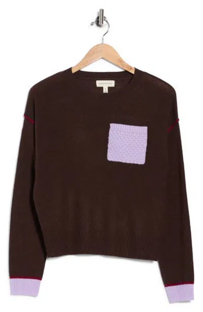 Current Elliott Current/elliott Puff Sleeve Wool & Cashmere Sweater In Brown