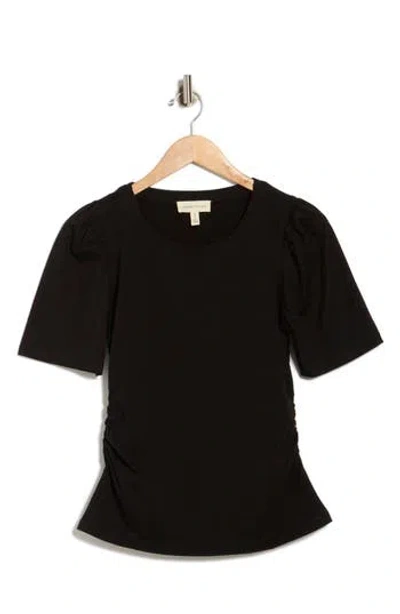 Current Elliott Current/elliott Short Puff Sleeve Top In Black