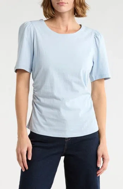 Current Elliott Current/elliott Short Puff Sleeve Top In Blue