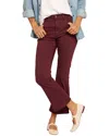 Current Elliott Current/elliott The Boulevard Truffle Crop Bootcut Jean In Red