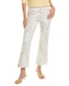 CURRENT ELLIOTT CURRENT/ELLIOTT THE BOULEVARD WILD FLOWERS BLANC BOOTCUT JEAN