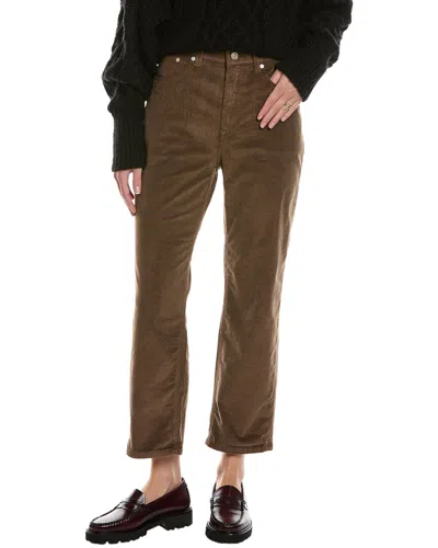 Current Elliott Current/elliott The Boy Genius Vintage Golden Brown Boyfriend Jean In Multi