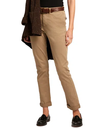 Current Elliott Current/elliott The Captain Pant In Brown