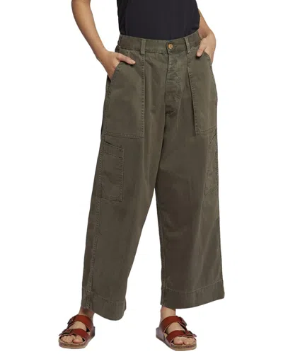 Current Elliott The Spectrum Wide-leg Pants In Basil