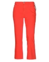 Current Elliott The Kick Flare Crop High Waist Jean In Fiery Red In Red