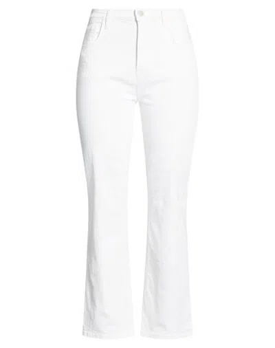 Current Elliott Current/elliott Woman Jeans White Size 27 Cotton, Recycled Cotton, Polyester, Elastane