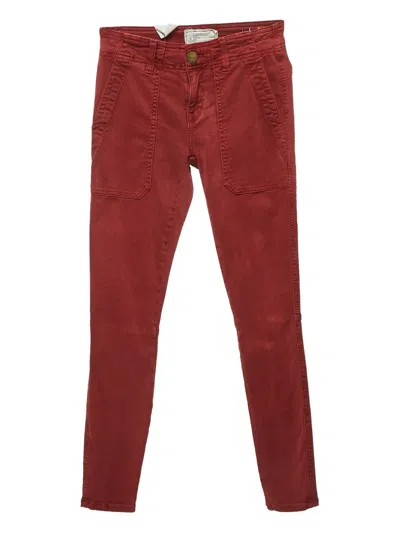 Pre-owned Current Elliott Denim High-waist Jeans In Red