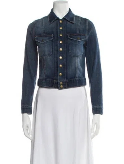 Pre-owned Current Elliott Denim Jacket In Blue