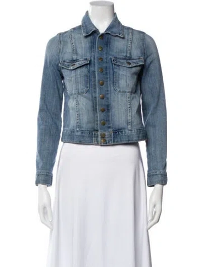 Pre-owned Current Elliott Denim Jacket In Blue