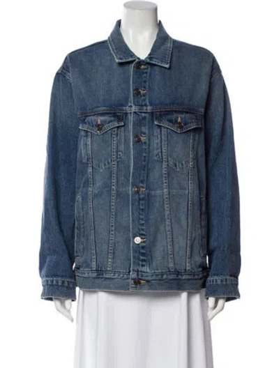 Pre-owned Current Elliott Denim Jacket In Blue