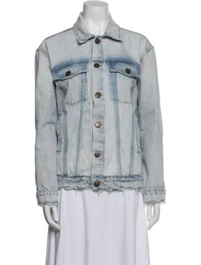 Pre-owned Current Elliott Denim Jacket In Blue