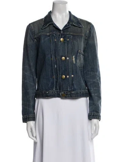 Pre-owned Current Elliott Denim Jacket In Blue