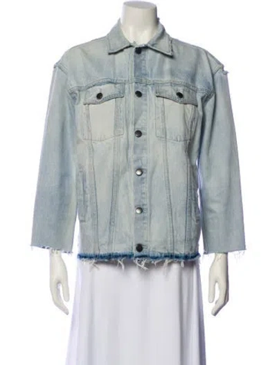 Pre-owned Current Elliott Denim Jacket In Blue